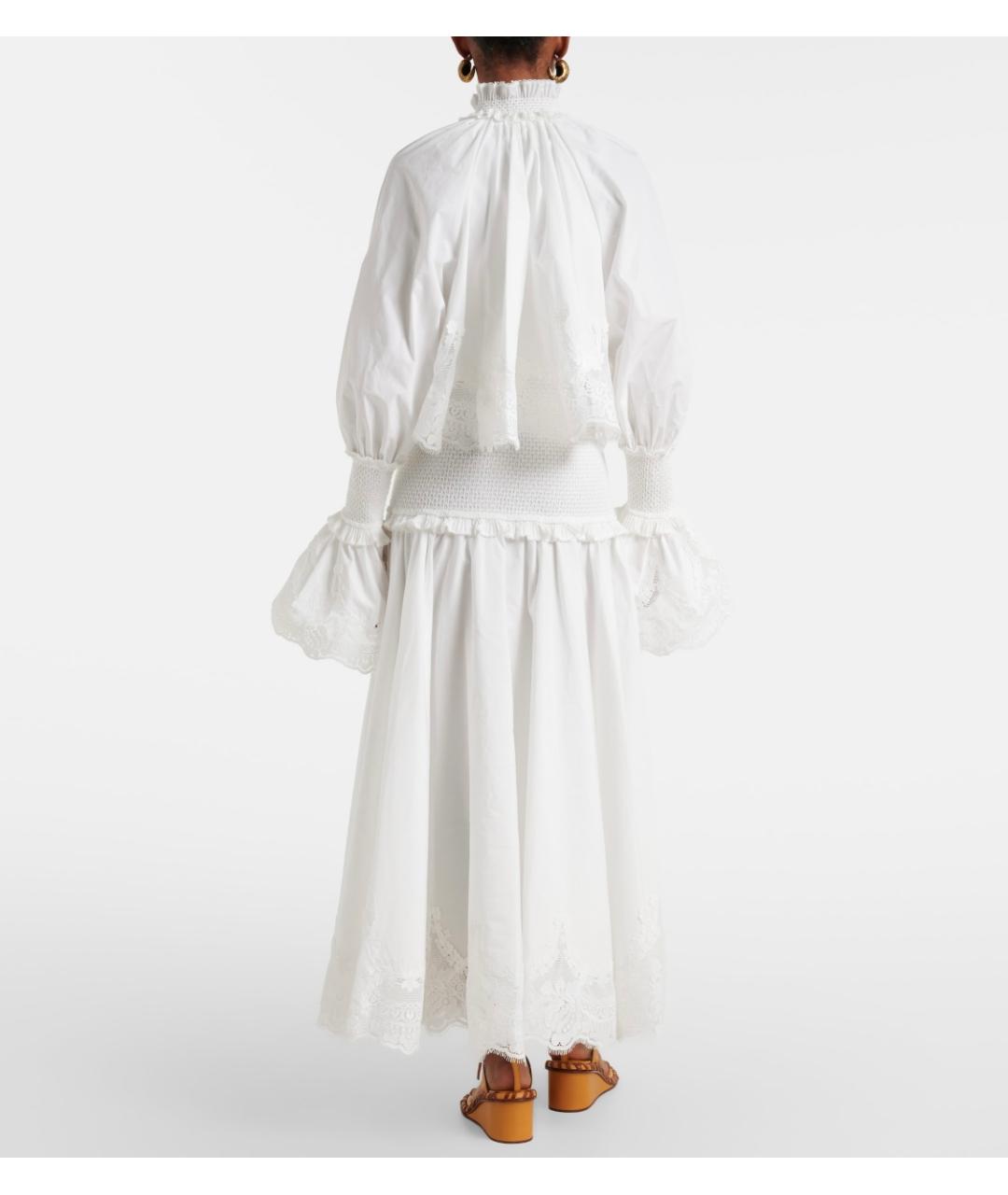 ZIMMERMANN Белое хлопковое коктейльное платье, фото 8