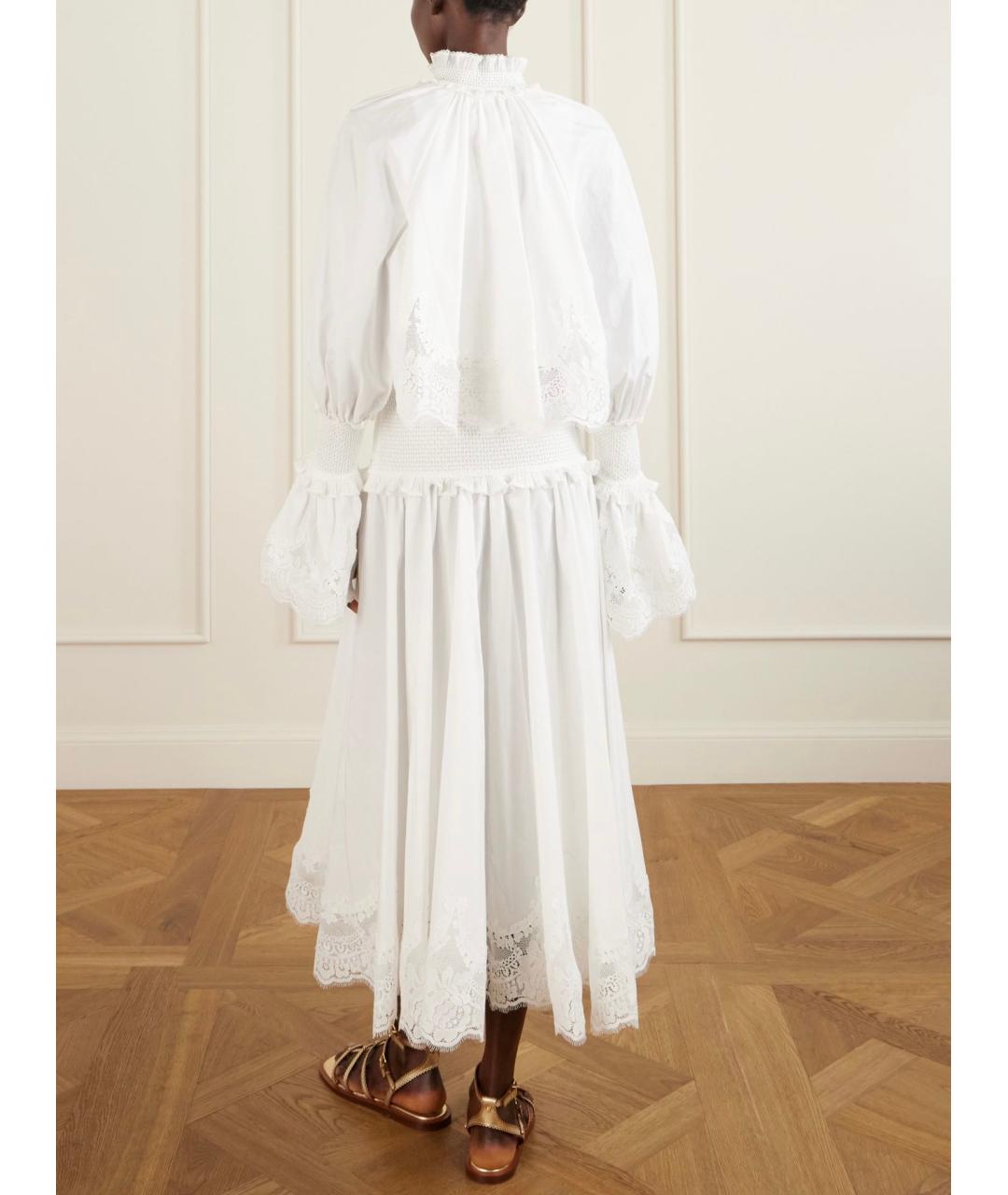 ZIMMERMANN Белое хлопковое коктейльное платье, фото 6