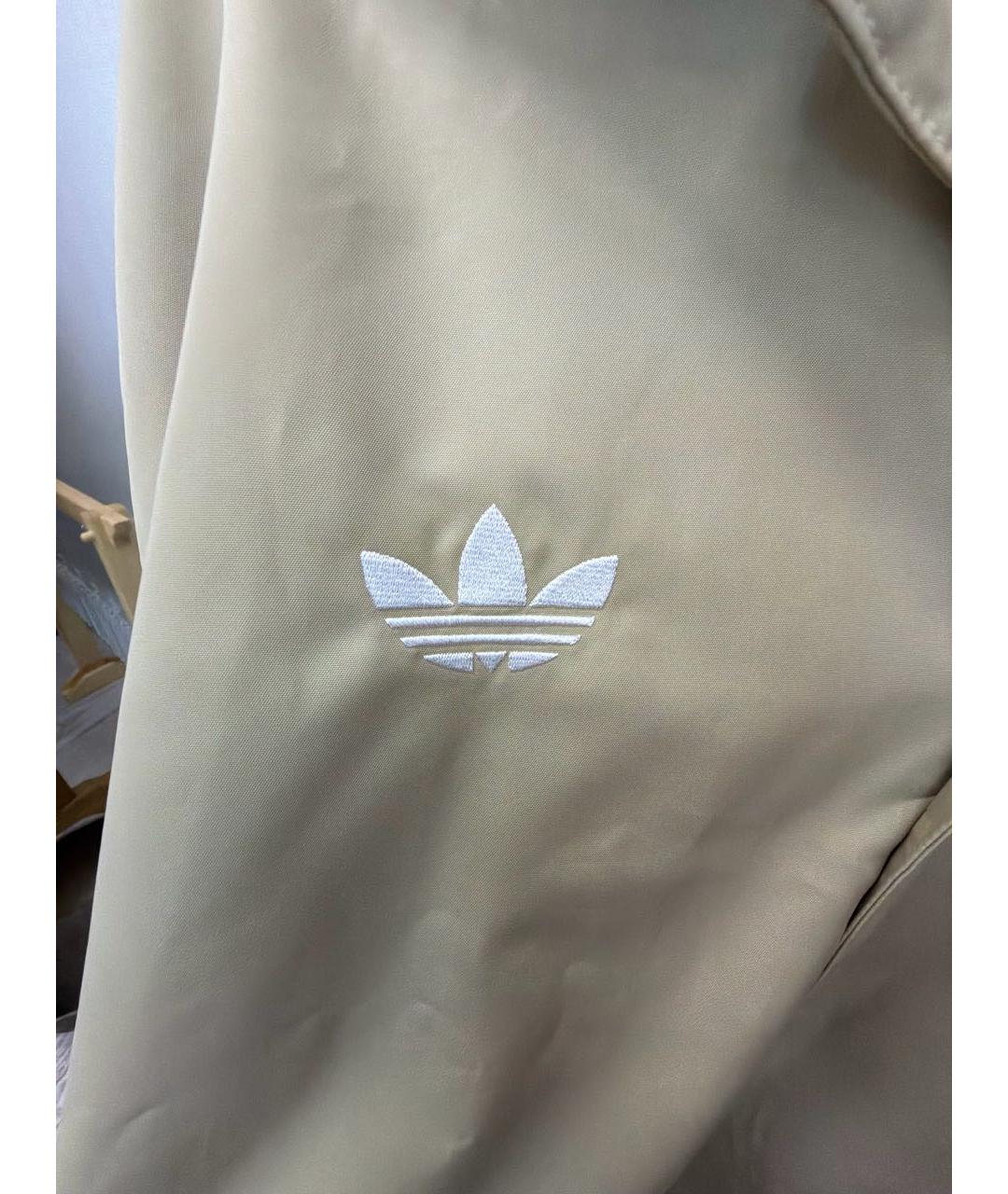 ADIDAS Бежевая полиэстеровая куртка, фото 4