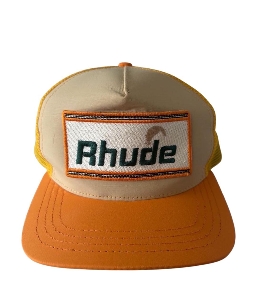RHUDE Оранжевая кепка/бейсболка, фото 1