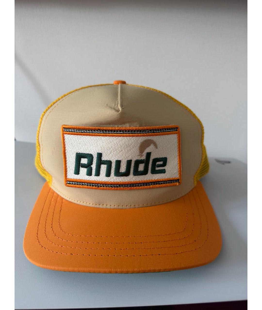 RHUDE Оранжевая кепка/бейсболка, фото 6