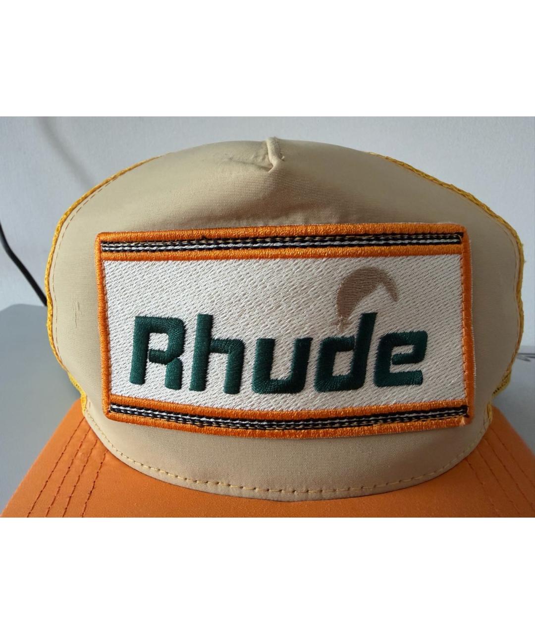 RHUDE Оранжевая кепка/бейсболка, фото 4