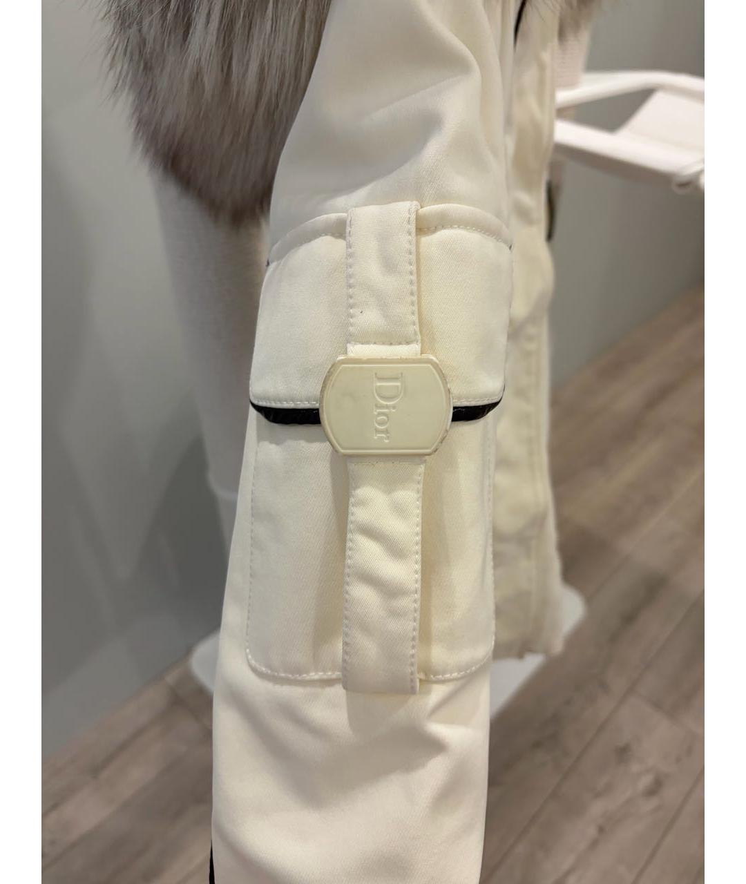 CHRISTIAN DIOR Белая синтетическая куртка, фото 4