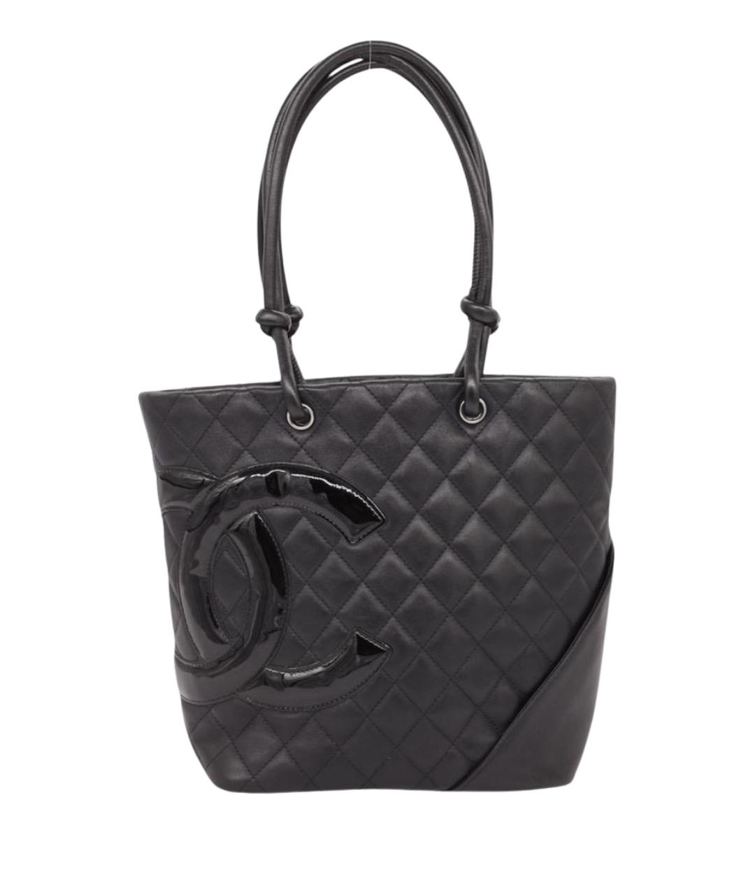 CHANEL Черная кожаная сумка тоут, фото 1