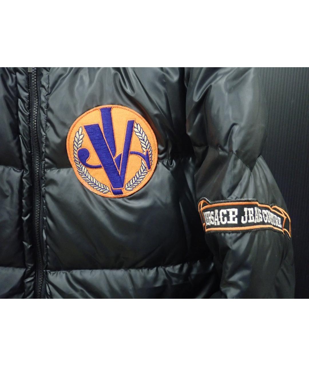 VERSACE JEANS COUTURE Черная полиэстеровая куртка, фото 4