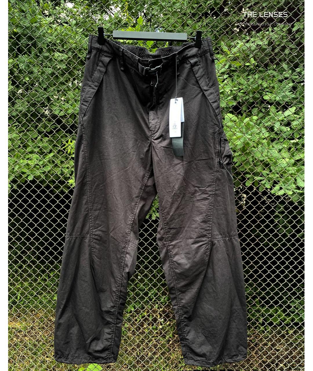 CP COMPANY Черные хлопковые повседневные брюки, фото 2