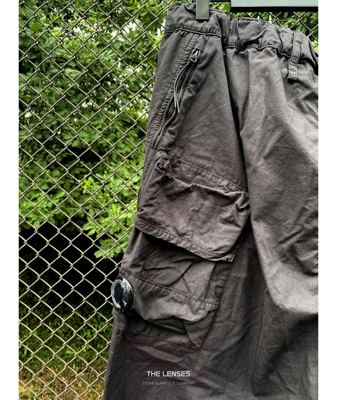 CP COMPANY Черные хлопковые повседневные брюки, фото 5