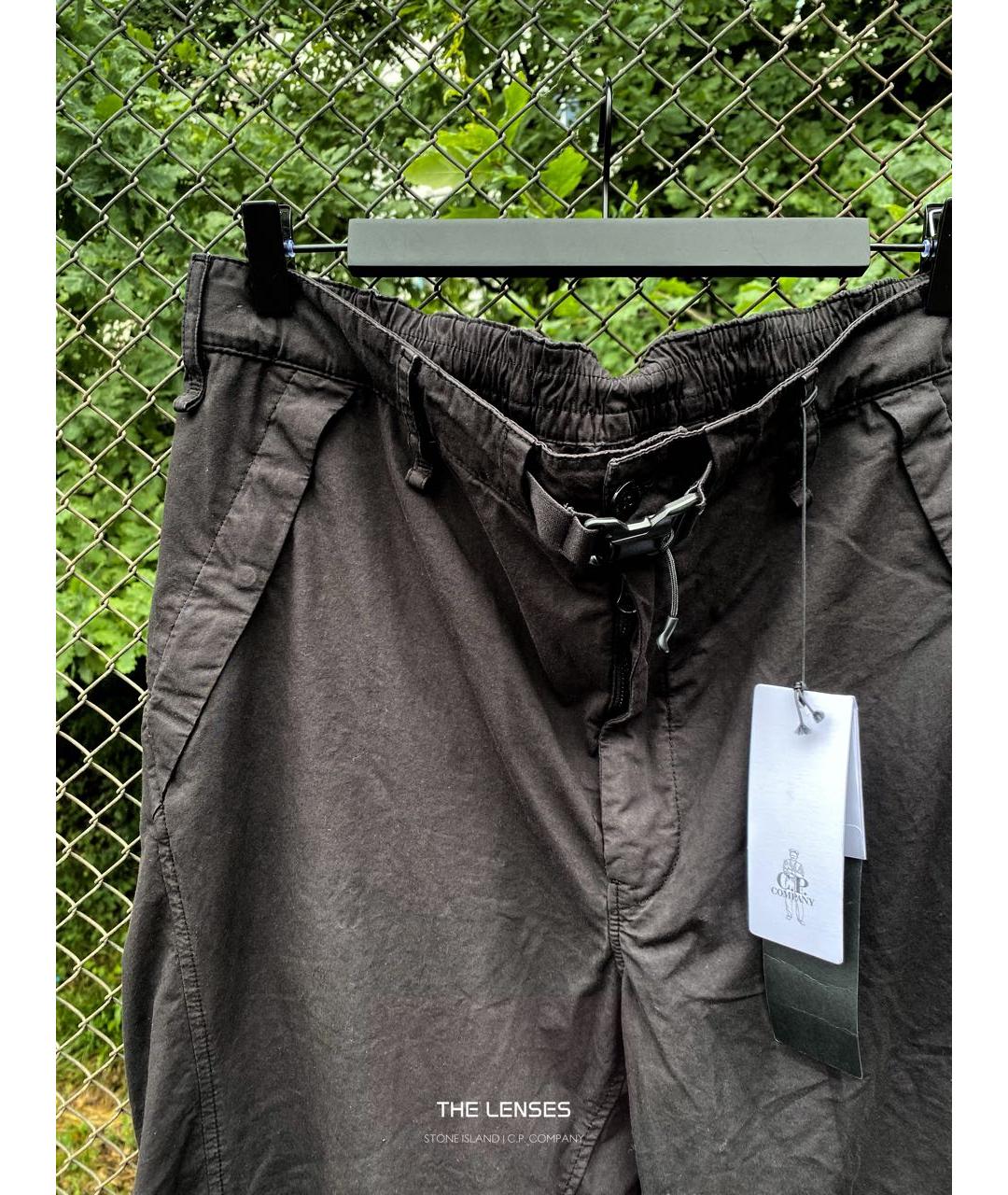 CP COMPANY Черные хлопковые повседневные брюки, фото 4