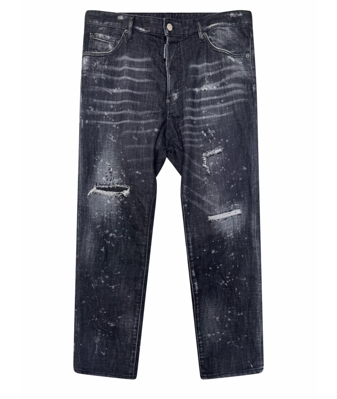 DSQUARED2 Серые хлопко-эластановые джинсы скинни, фото 1