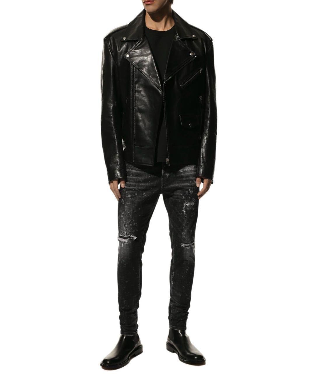 DSQUARED2 Серые хлопко-эластановые джинсы скинни, фото 8