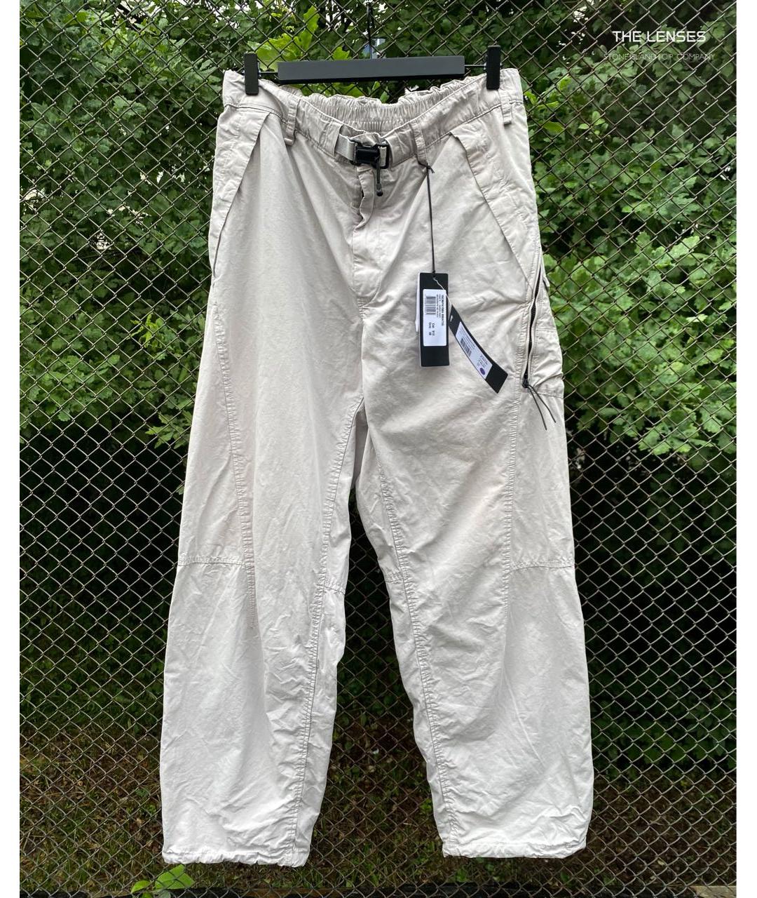 CP COMPANY Бежевые хлопковые повседневные брюки, фото 2