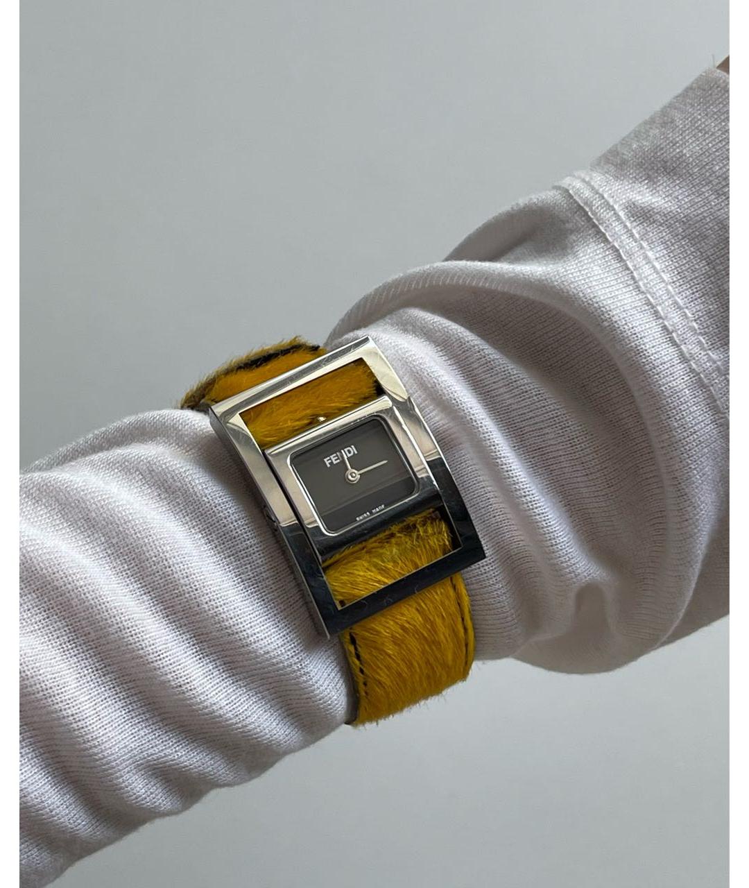 FENDI Желтые часы, фото 8