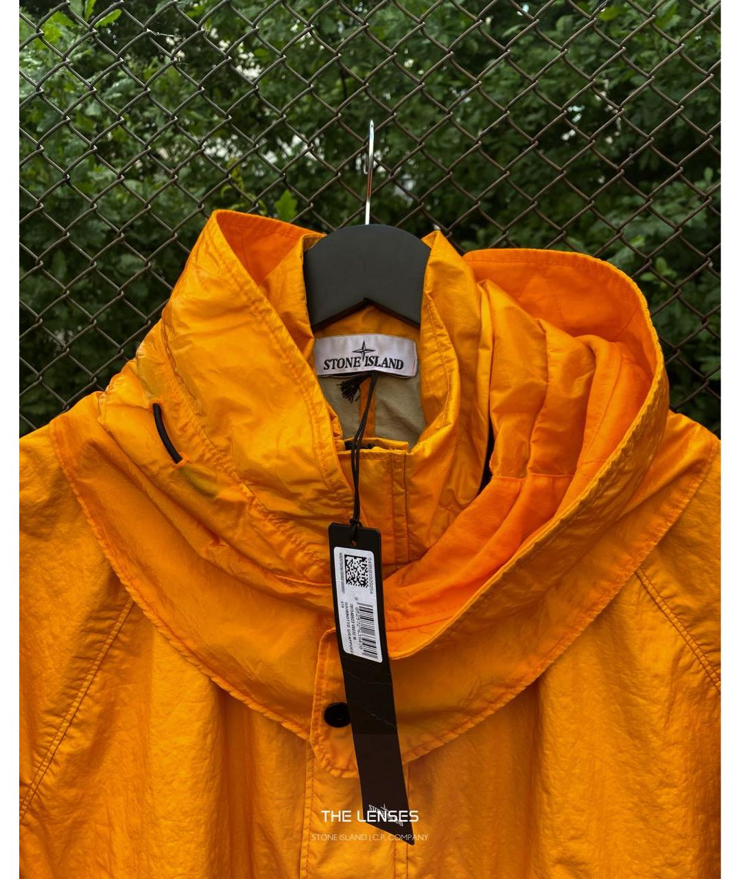 STONE ISLAND Горчичная полиуретановая куртка, фото 5