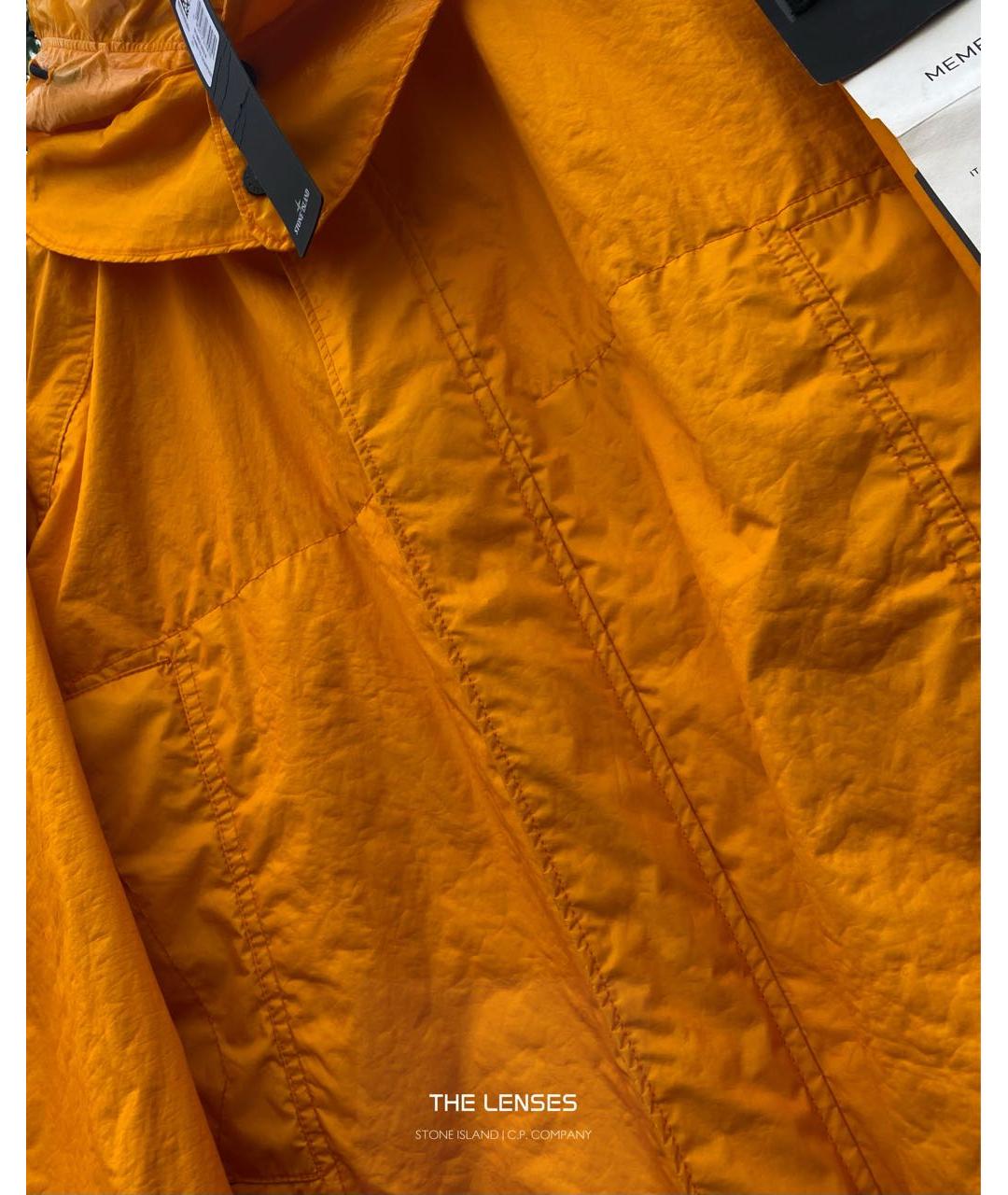 STONE ISLAND Горчичная полиуретановая куртка, фото 7