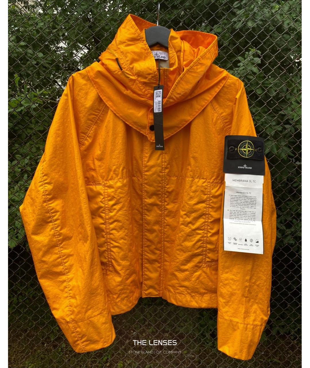 STONE ISLAND Горчичная полиуретановая куртка, фото 2
