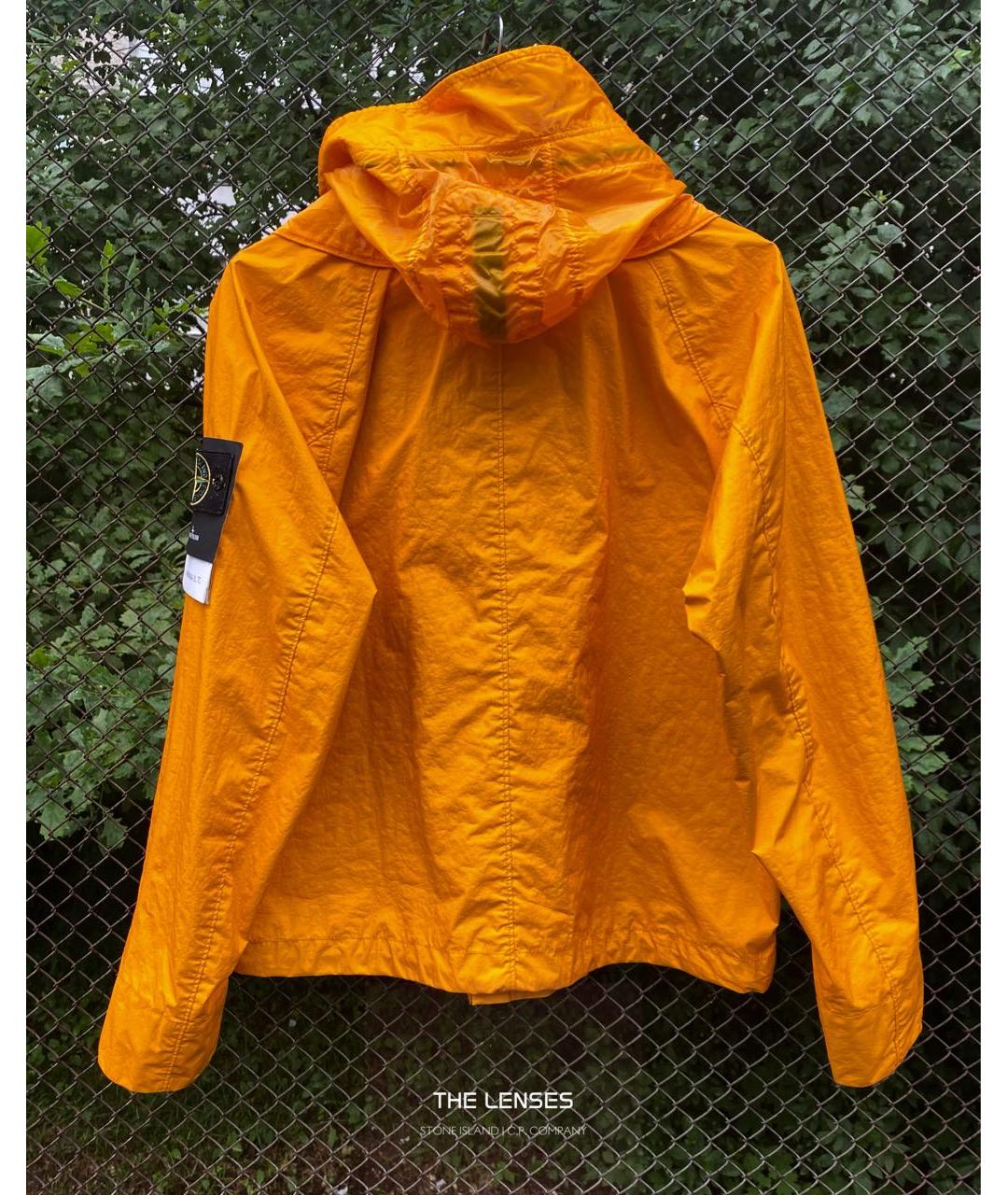 STONE ISLAND Горчичная полиуретановая куртка, фото 3