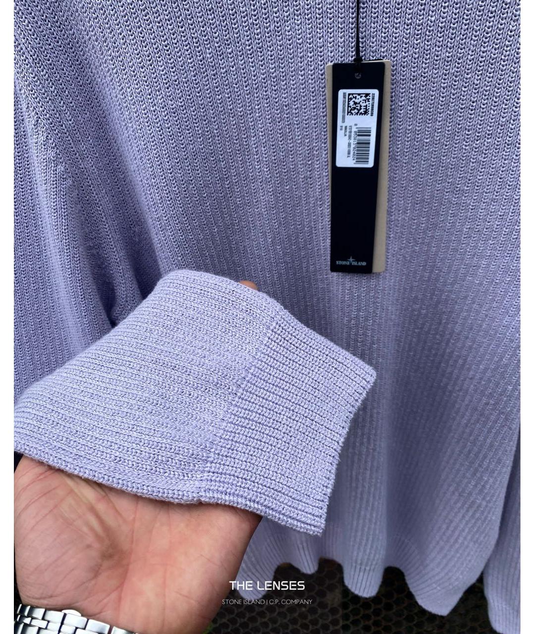 STONE ISLAND Фиолетовый шерстяной джемпер / свитер, фото 6
