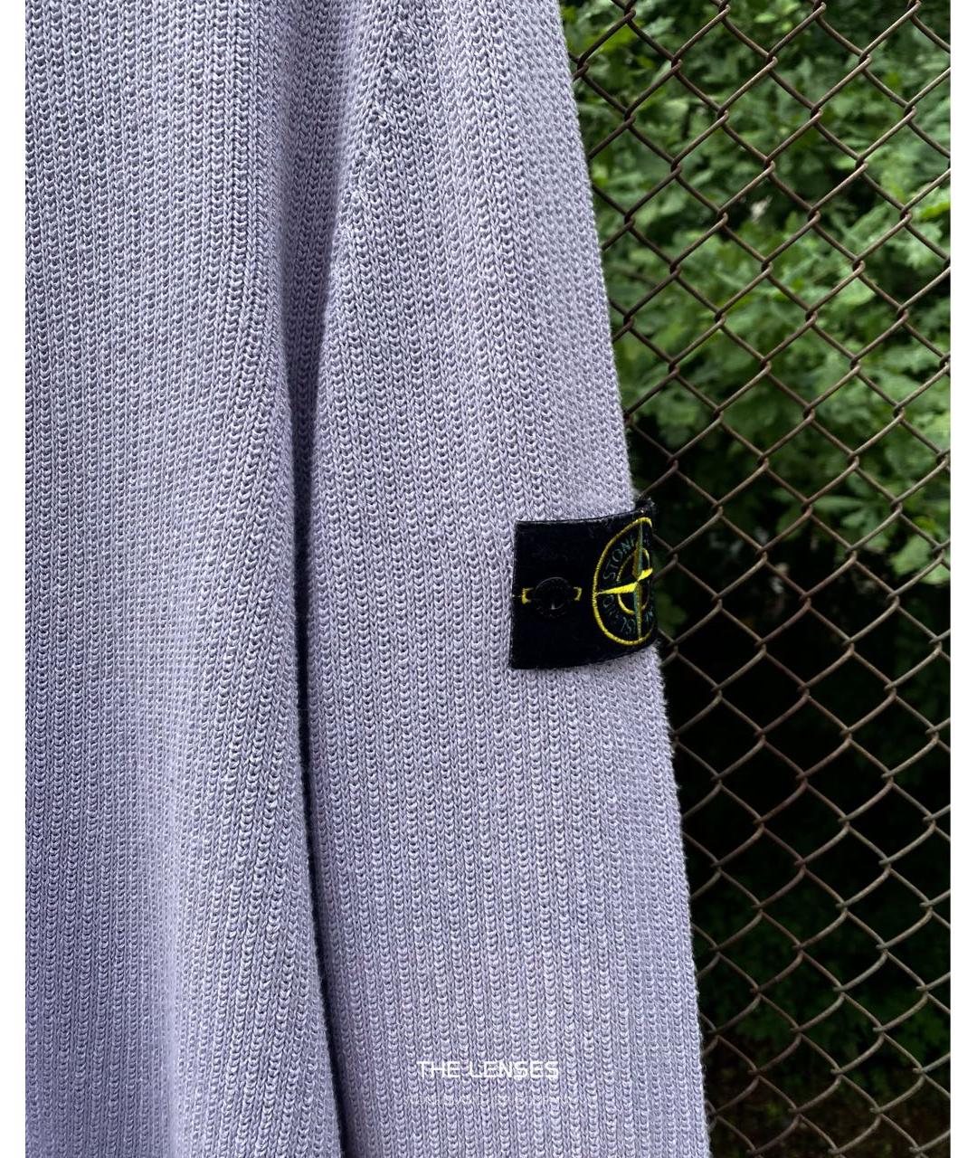 STONE ISLAND Фиолетовый шерстяной джемпер / свитер, фото 5
