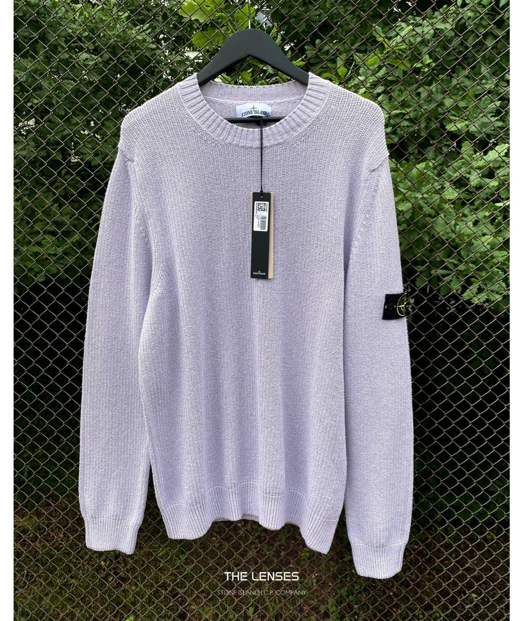 STONE ISLAND Фиолетовый шерстяной джемпер / свитер, фото 2