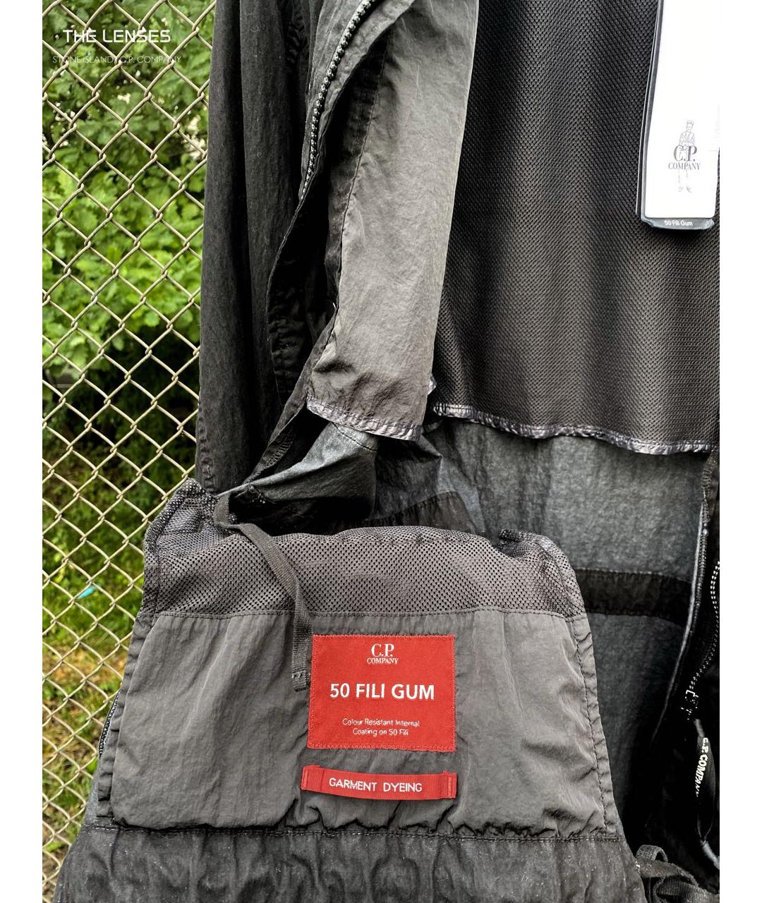 CP COMPANY Черная полиуретановая куртка, фото 4