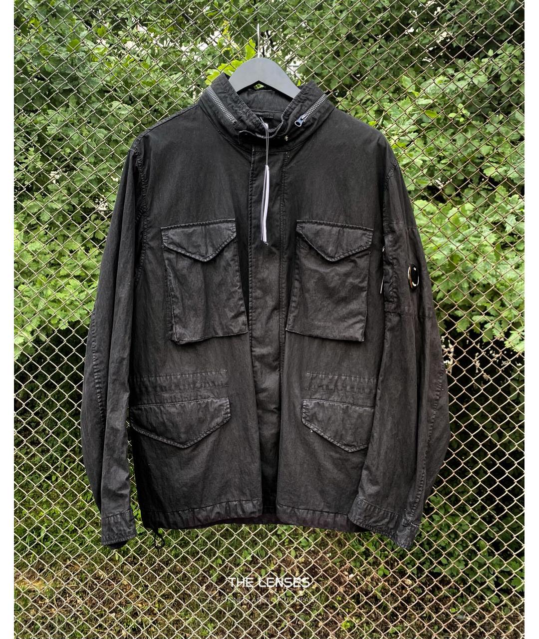 CP COMPANY Черная полиуретановая куртка, фото 2