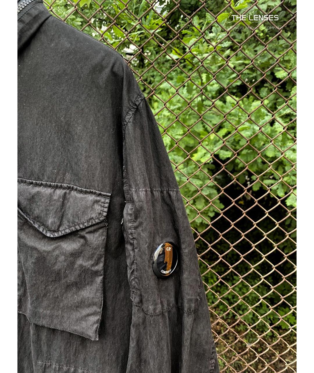 CP COMPANY Черная полиуретановая куртка, фото 3