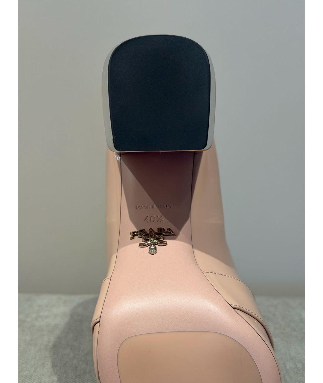 PRADA Бежевые туфли из лакированной кожи, фото 6