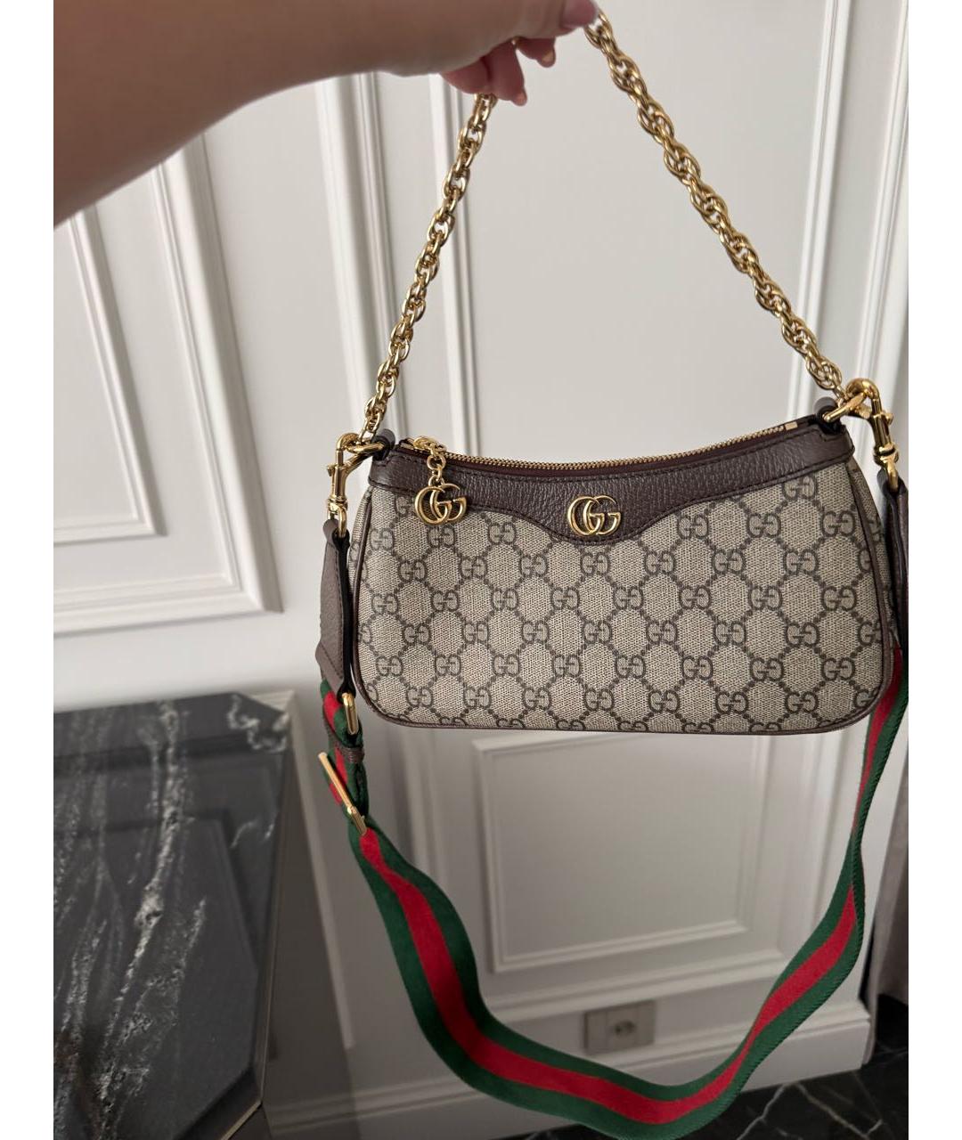 GUCCI Бежевая сумка через плечо, фото 5