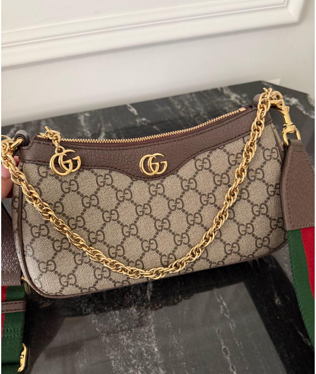 GUCCI Бежевая сумка через плечо, фото 3