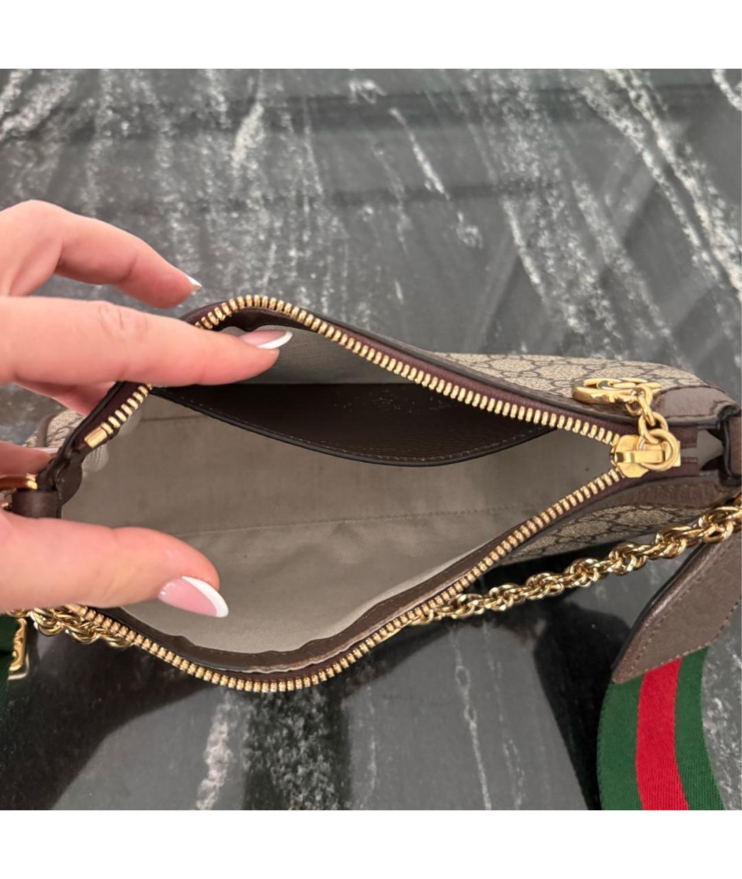 GUCCI Бежевая сумка через плечо, фото 4
