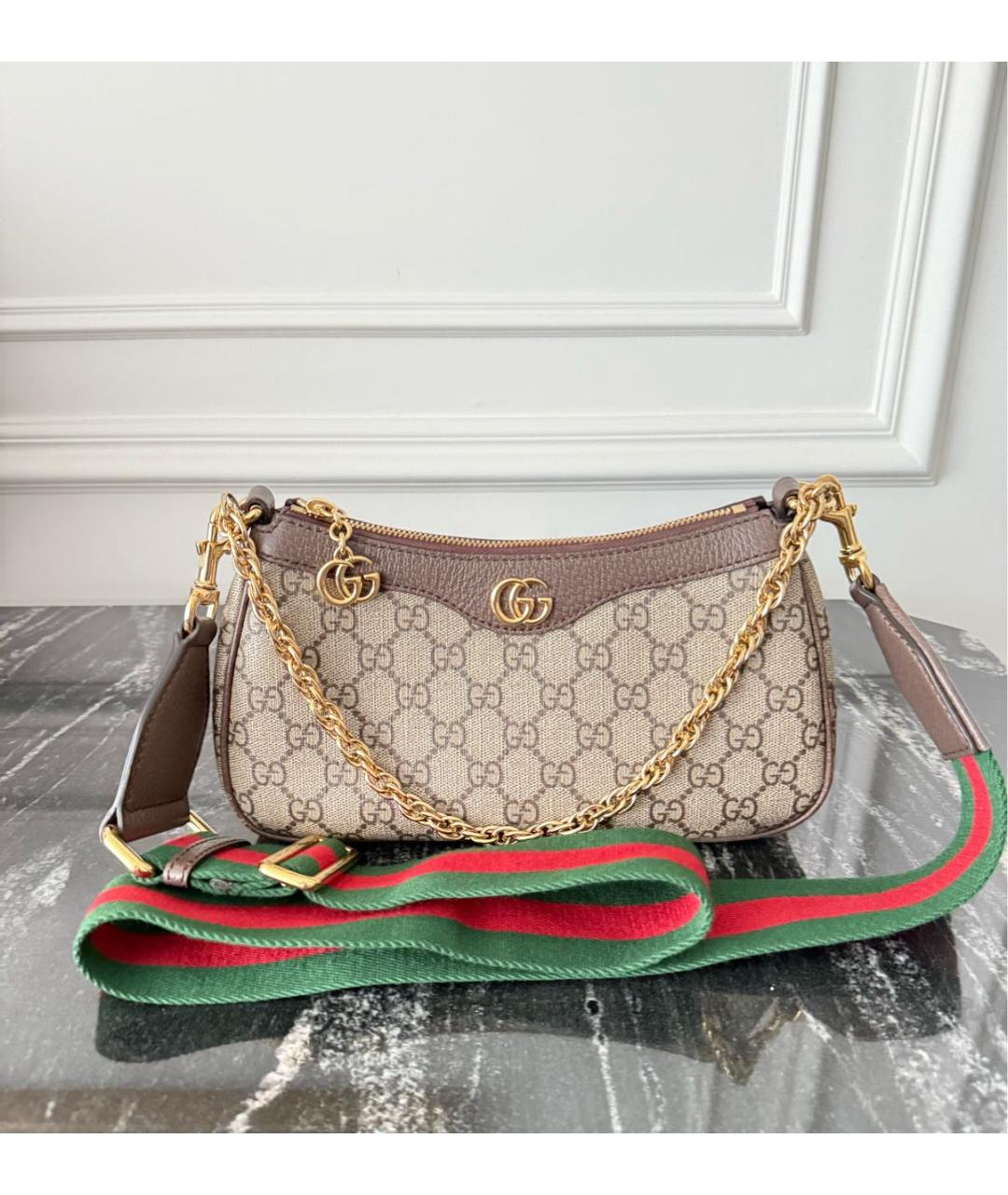 GUCCI Бежевая сумка через плечо, фото 7