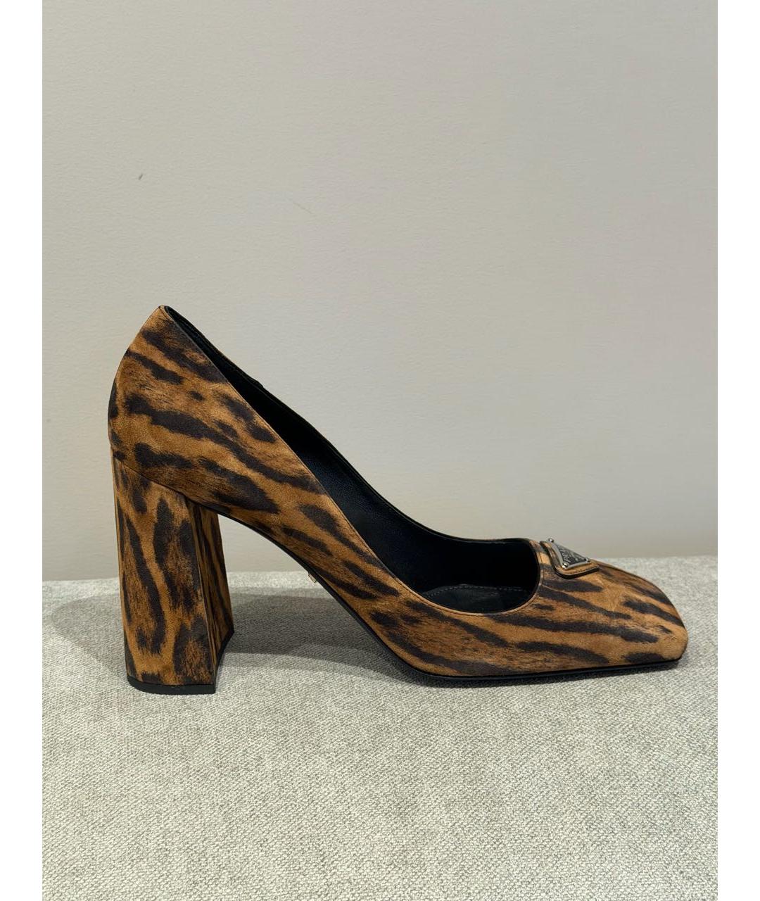 PRADA Коричневые туфли, фото 9