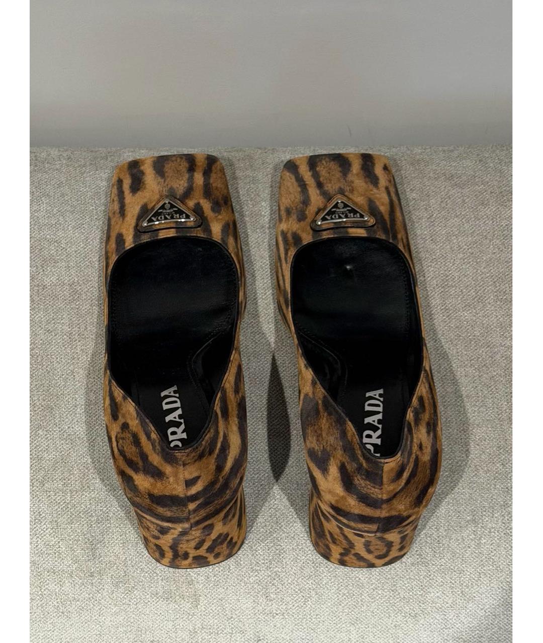 PRADA Коричневые туфли, фото 3
