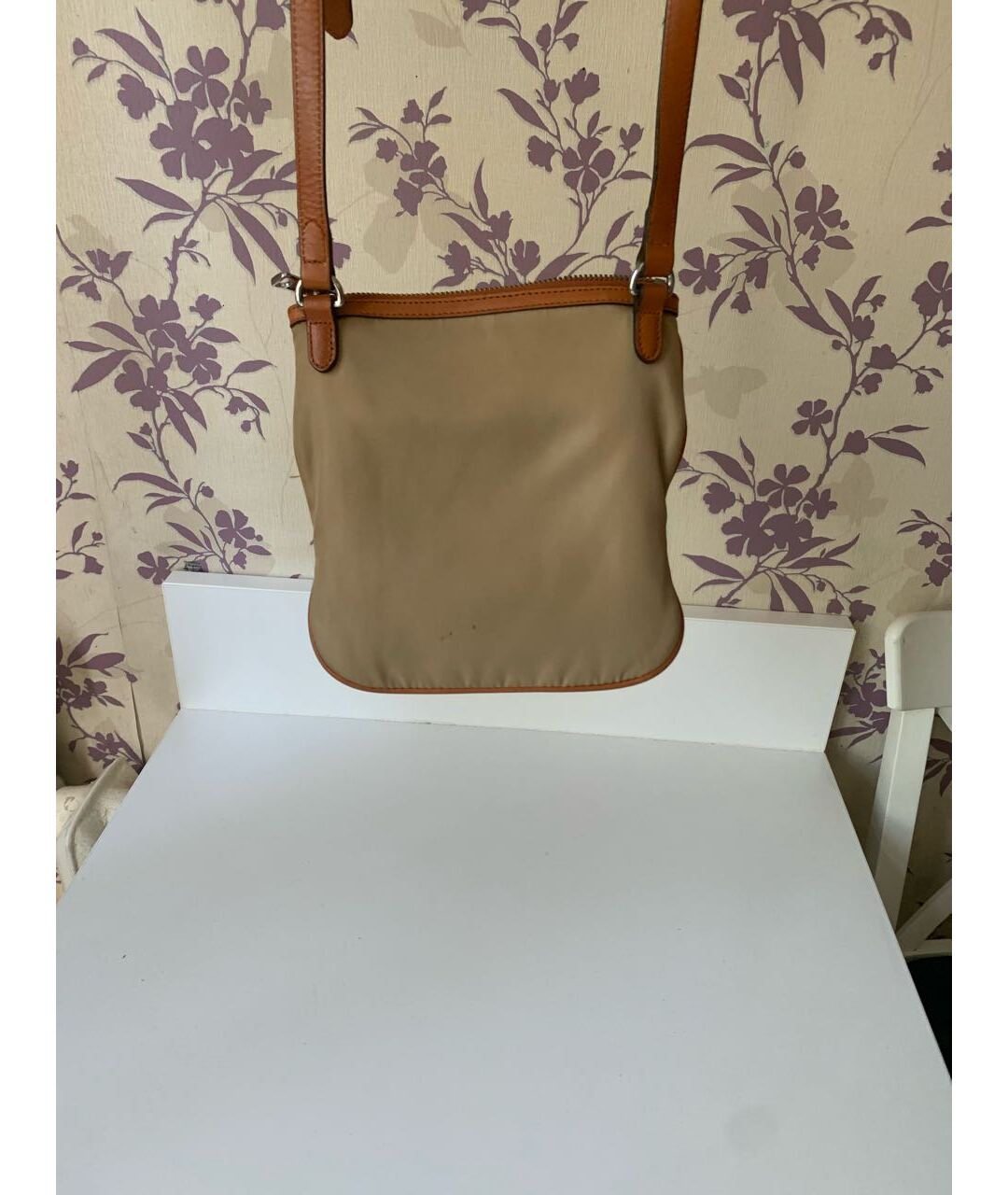 RALPH LAUREN Бежевая синтетическая сумка тоут, фото 3