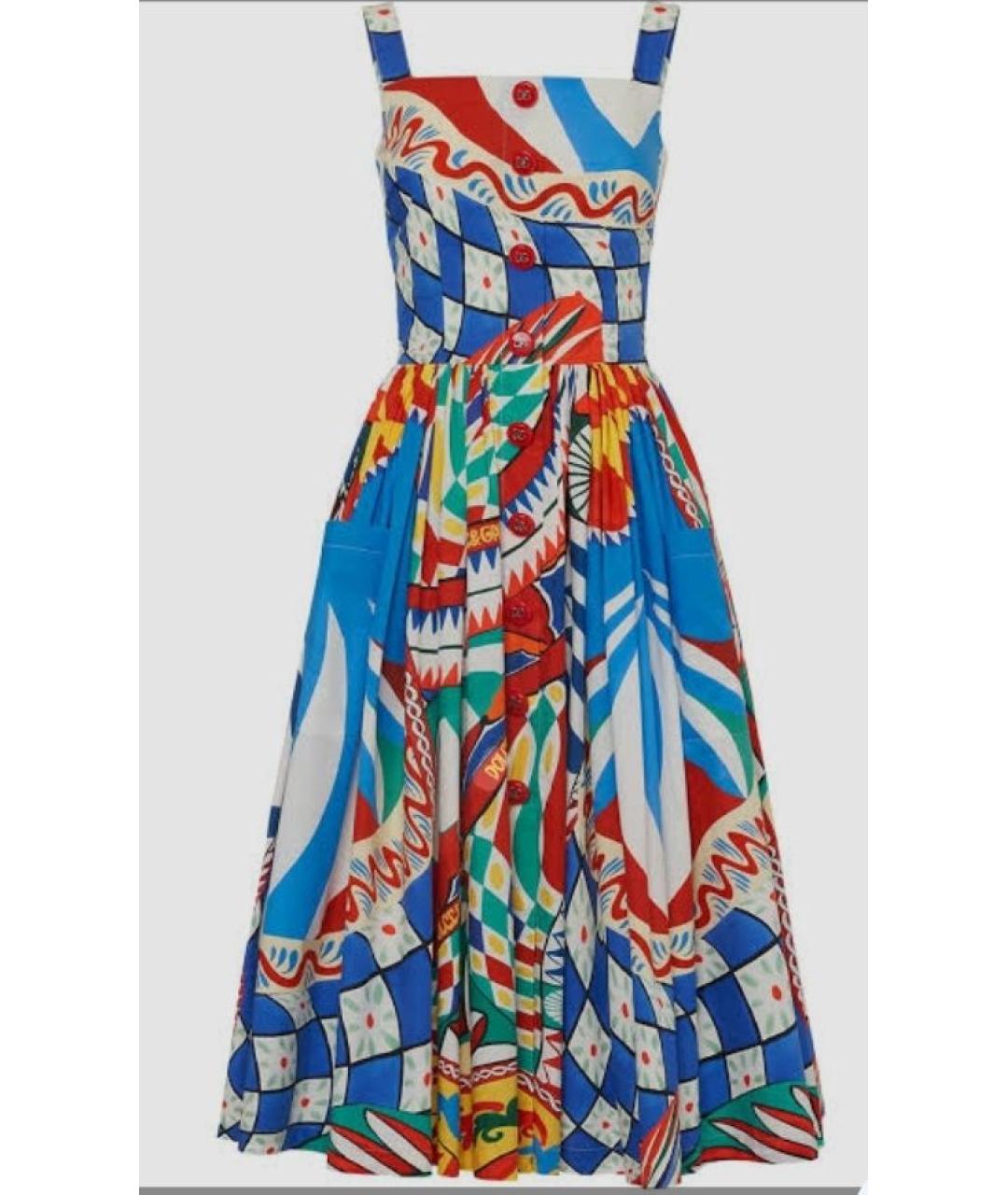DOLCE&GABBANA Мульти сарафан, фото 7