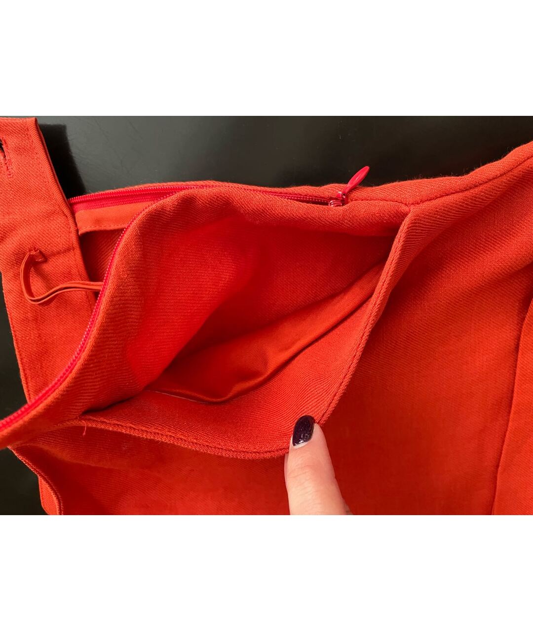HERMES Оранжевое льняные прямые брюки, фото 5