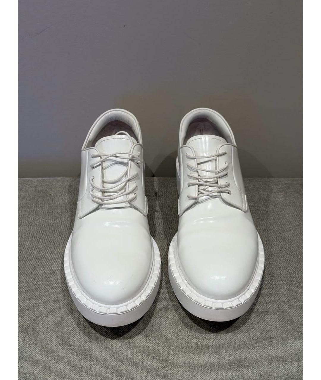 PRADA Белые кожаные лоферы, фото 2