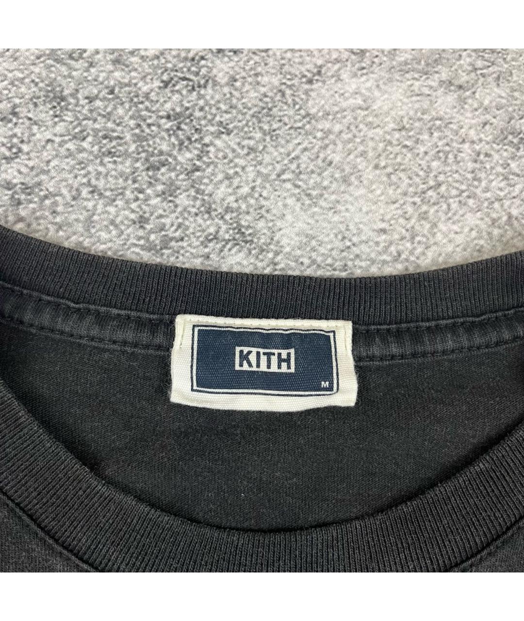 KITH Антрацитовая хлопковая футболка, фото 3