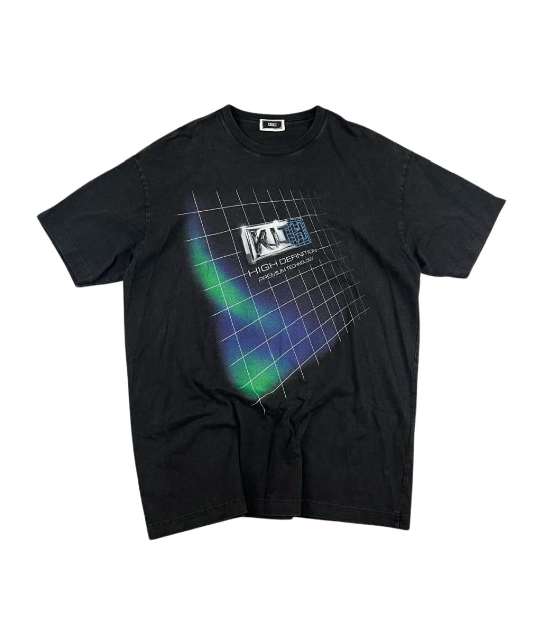 KITH Антрацитовая хлопковая футболка, фото 1