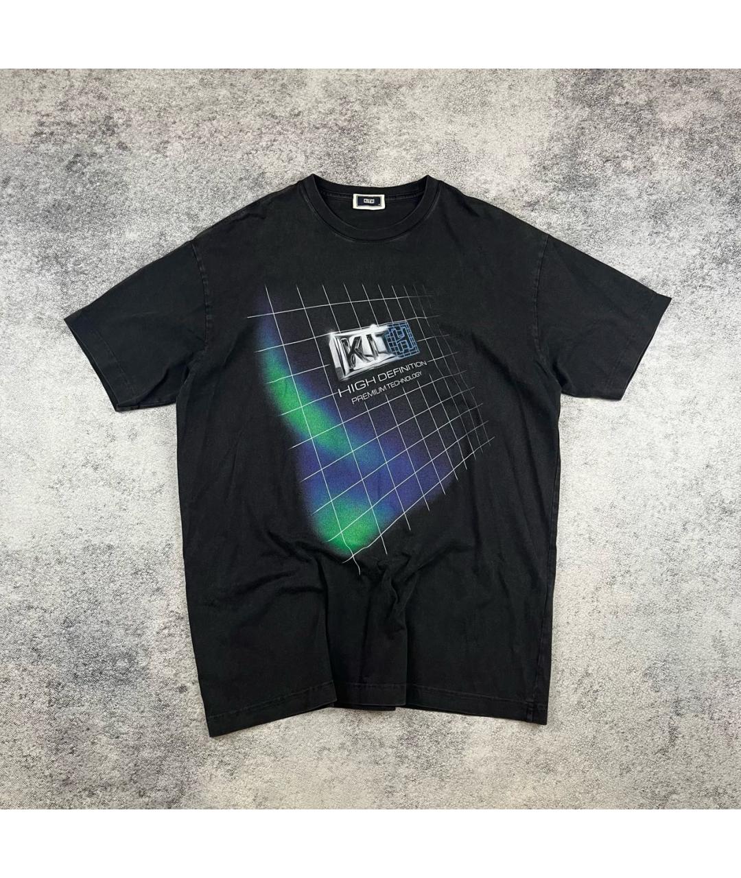 KITH Антрацитовая хлопковая футболка, фото 6