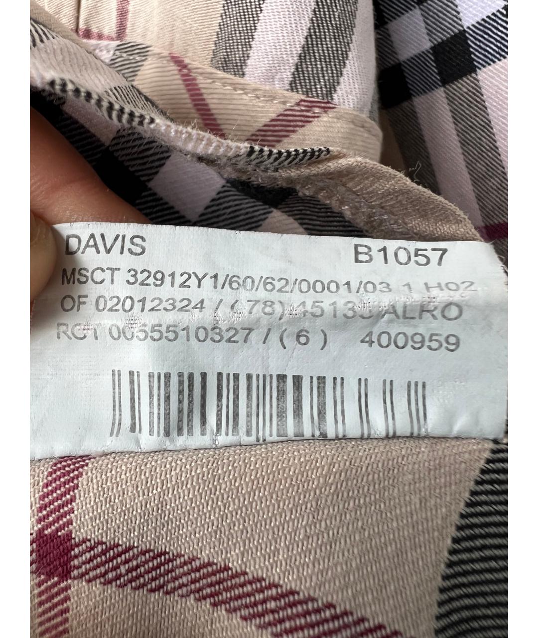 BURBERRY Бежевая хлопковая блузы, фото 5