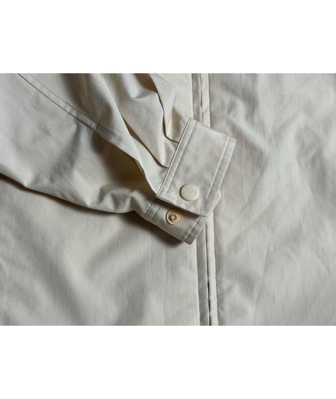 SAINT LAURENT Бежевая полиэстеровая куртка, фото 6