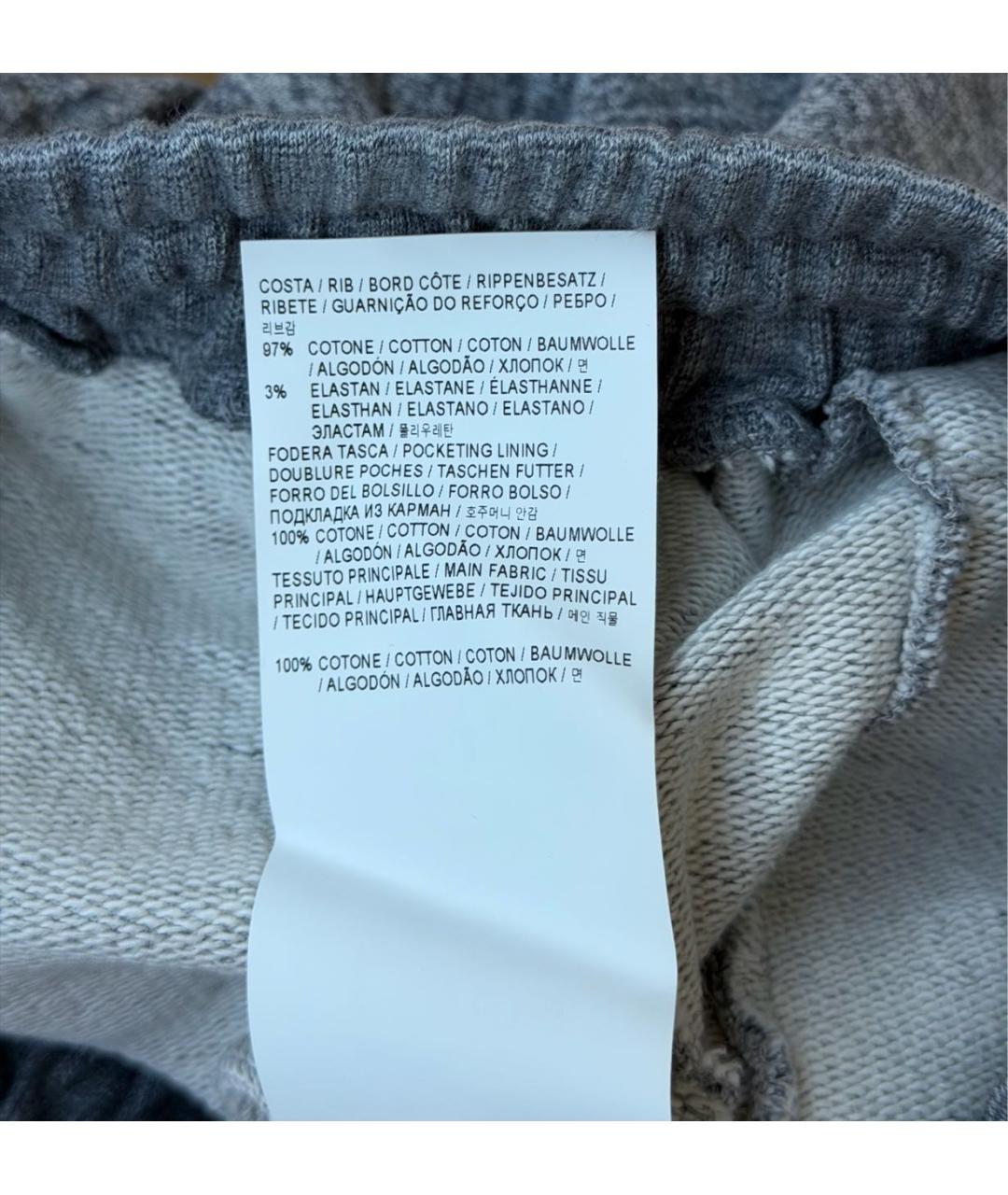 GOLDEN GOOSE Антрацитовые хлопковые спортивные брюки и шорты, фото 6