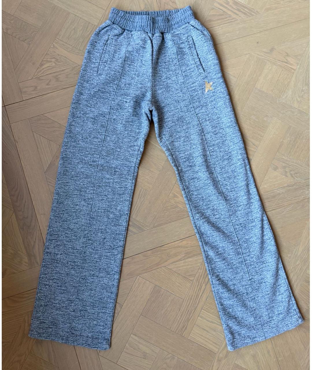 GOLDEN GOOSE Антрацитовые хлопковые спортивные брюки и шорты, фото 8