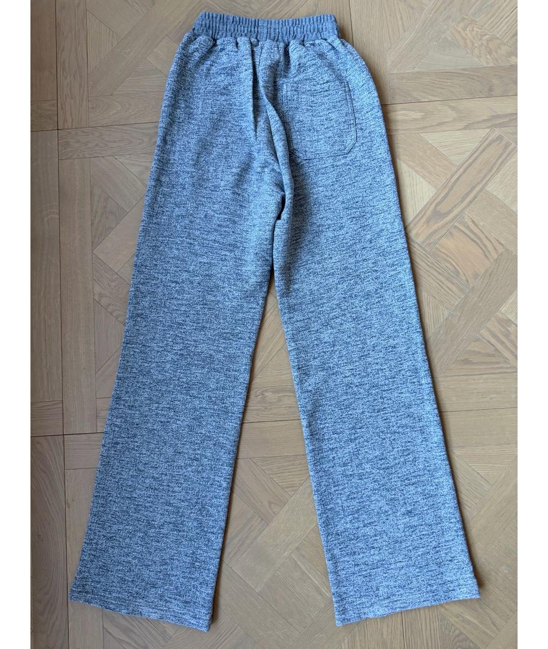 GOLDEN GOOSE Антрацитовые хлопковые спортивные брюки и шорты, фото 2