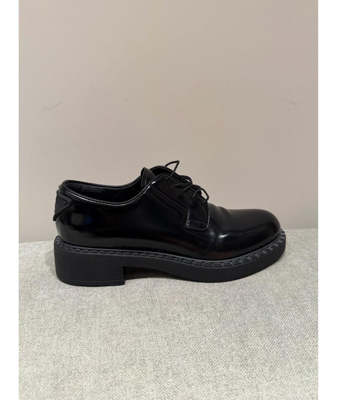 PRADA Черные кожаные лоферы, фото 7