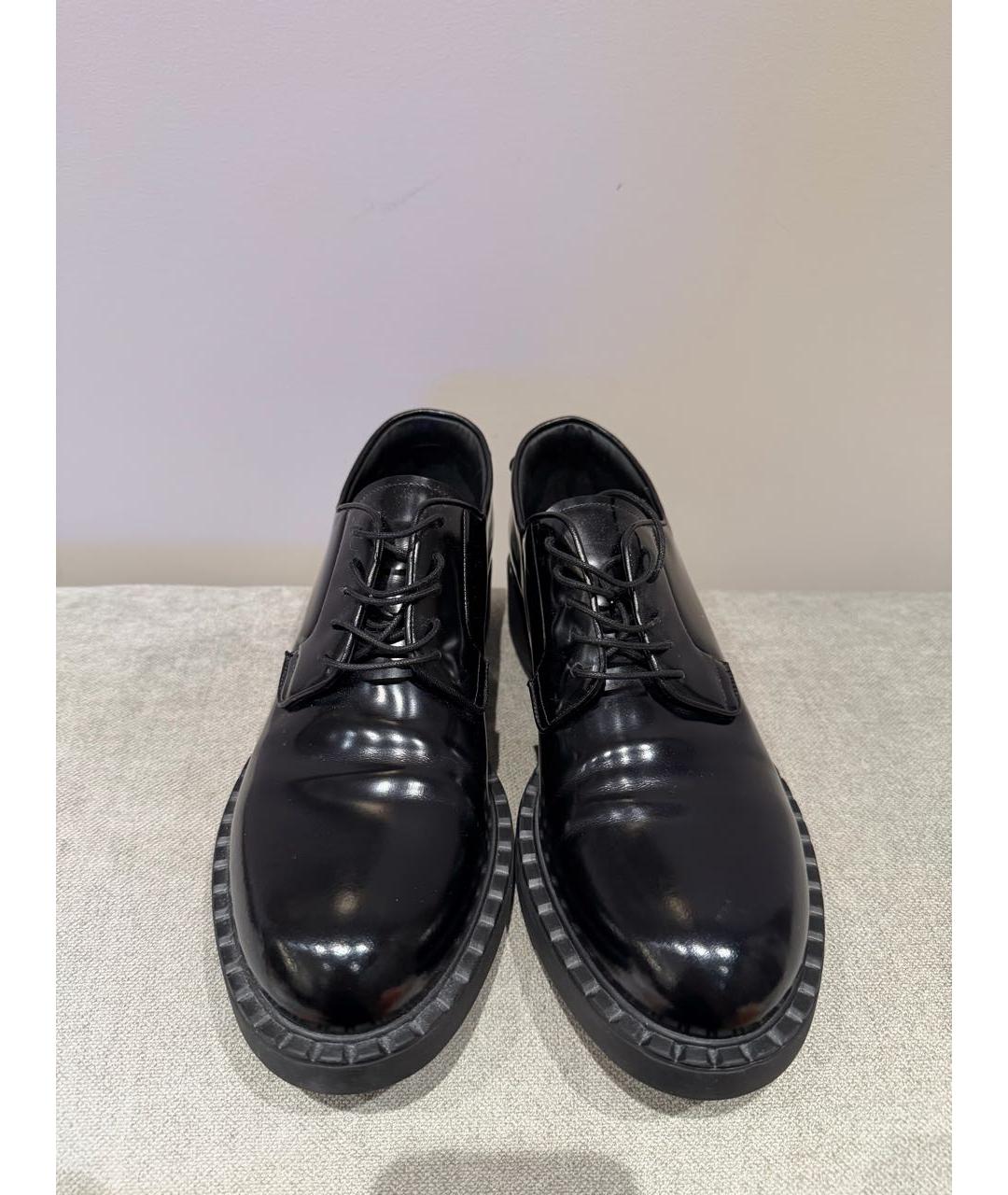 PRADA Черные кожаные лоферы, фото 2