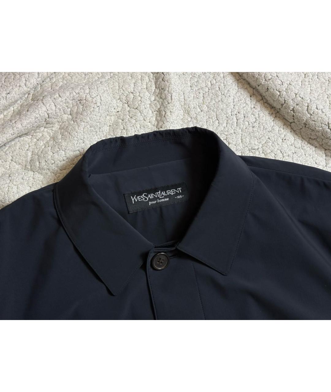 SAINT LAURENT Черная полиэстеровая куртка, фото 3