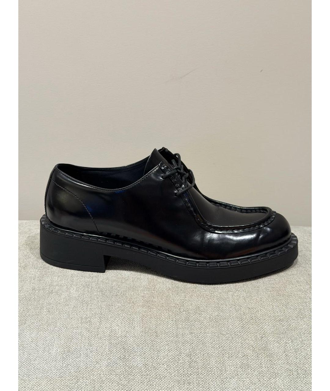 PRADA Черные кожаные лоферы, фото 6