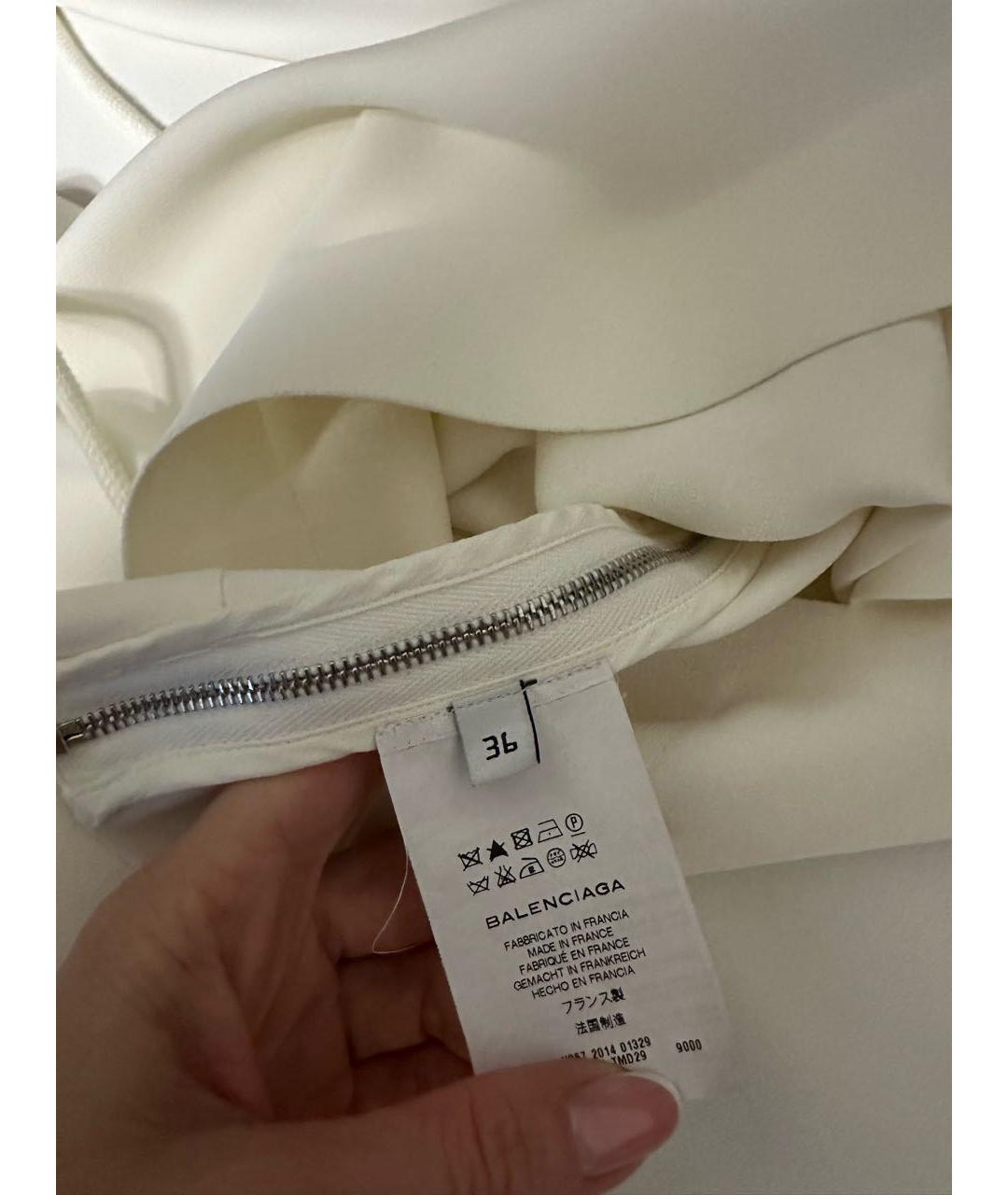BALENCIAGA Белая майка, фото 4